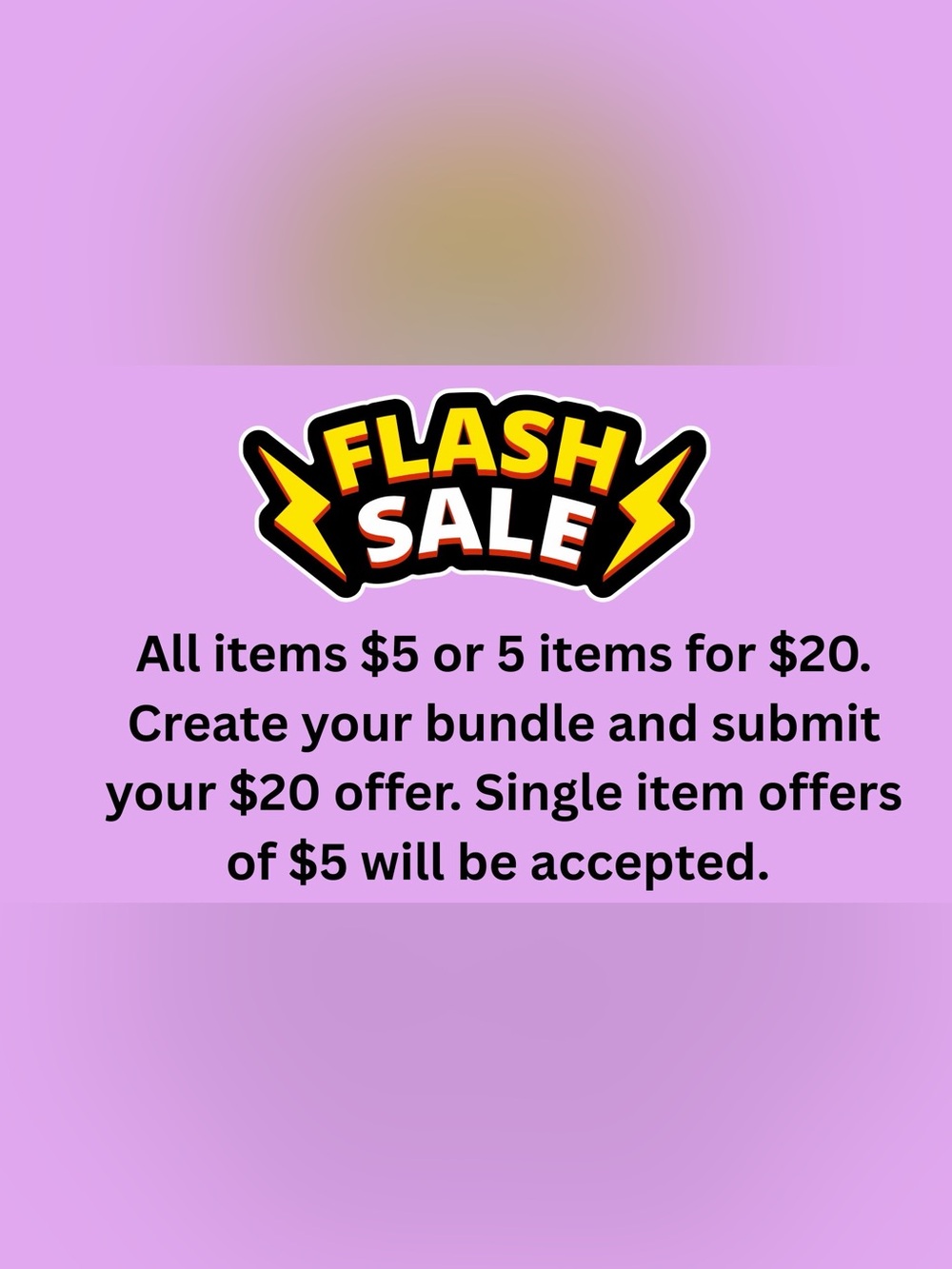 Flash Sale Promotional Graphic - Purple